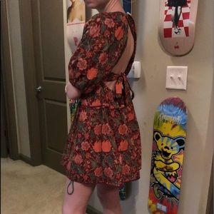 UO x Laura Ashley Poof Sleeve Babydoll Dress